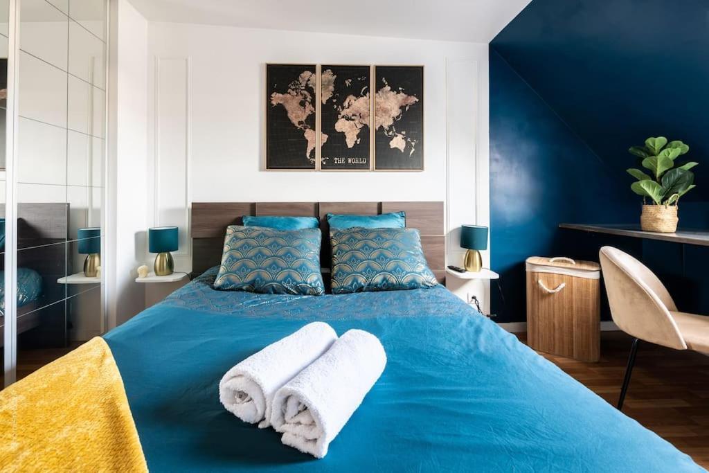 La Belle Echappee Parisienne - Gare - Hyper Centre Apartment เลส์มูโรซ์ ภายนอก รูปภาพ